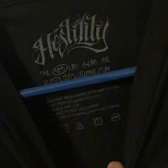 Black and white hostility fast lane living shirt - Picture 2 of 3